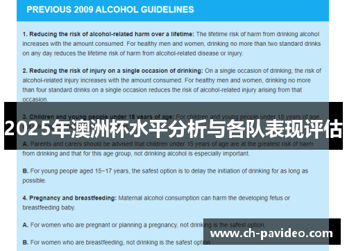 2025年澳洲杯水平分析与各队表现评估